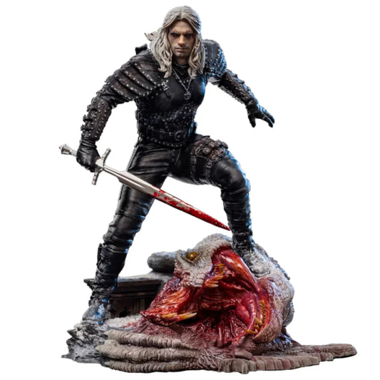Geralt von Riva Die Hexer Kunstskala 1/10 Statue von Iron Studios