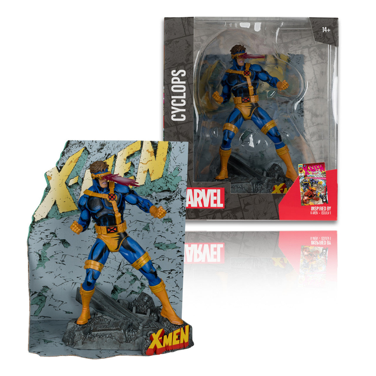Cyclops (X-Men #1) Sammlerstück mit Szene von McFarlane