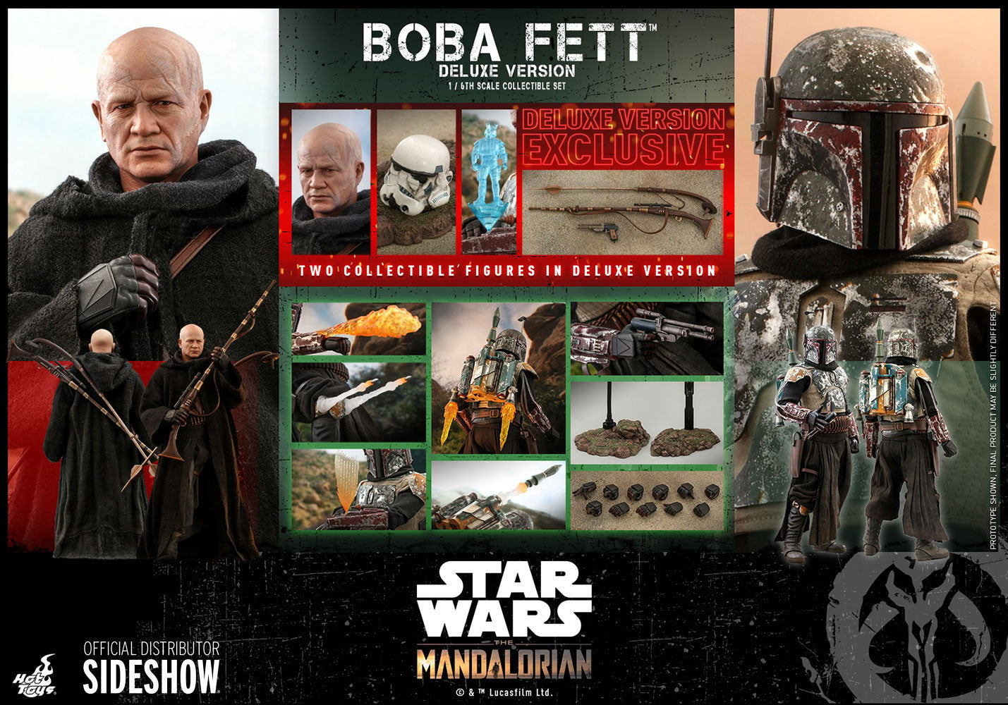 Boba Fett Deluxe Version Set von Hot Toys
