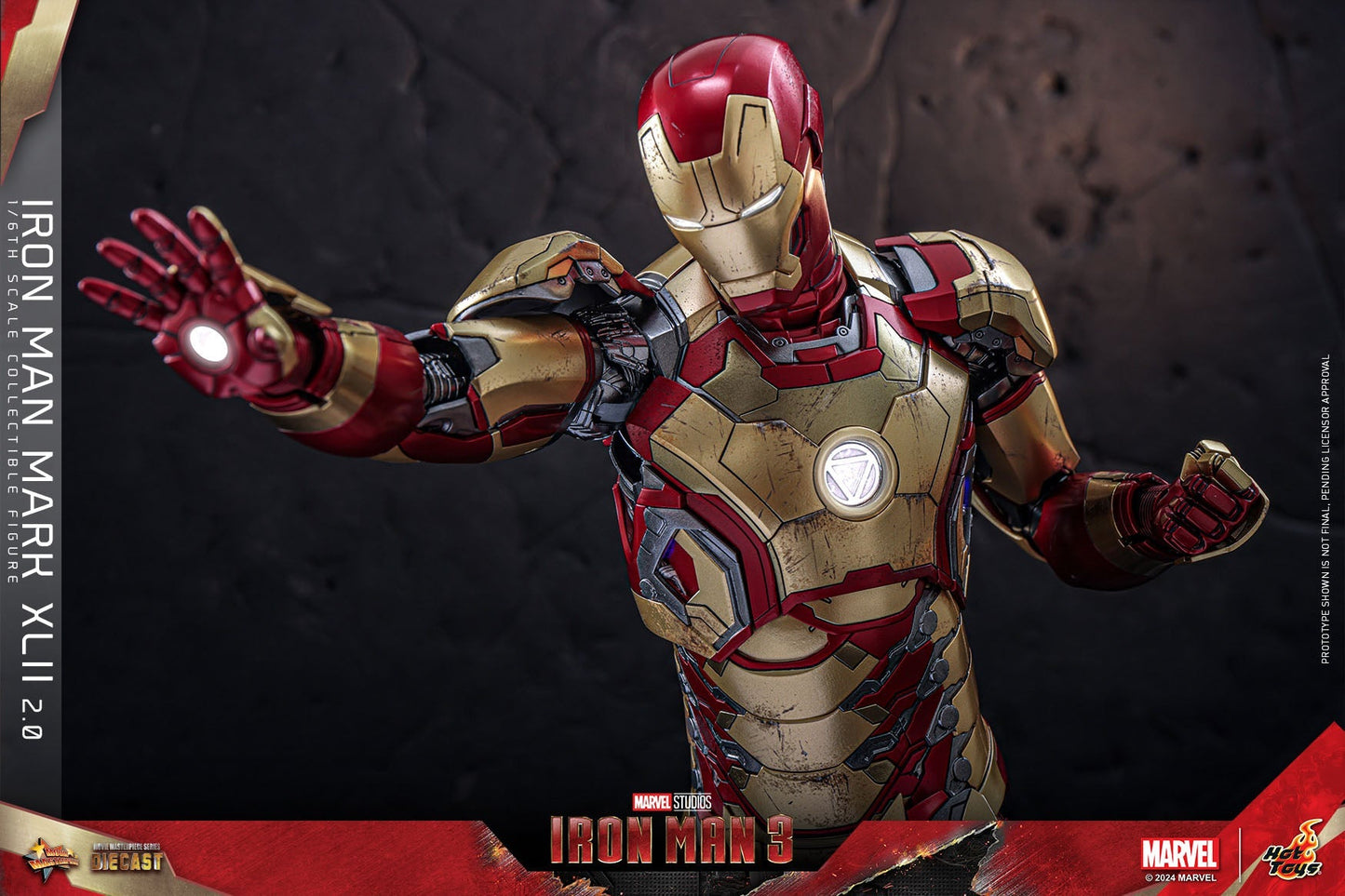 IRON MAN MARK XLII (2.0) DELUXE Sechstel Maßstab Figur von Hot Toys