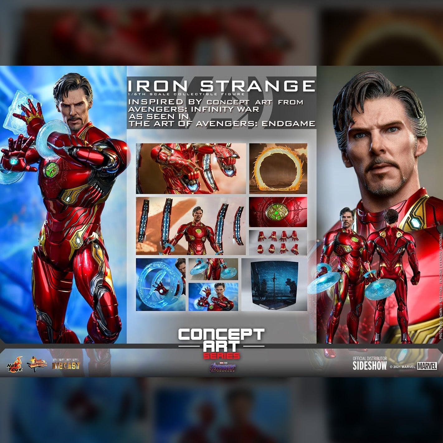 Avengers Endgame: Iron Strange Konzeptkunst 1/6 Figur von Hot Toys
