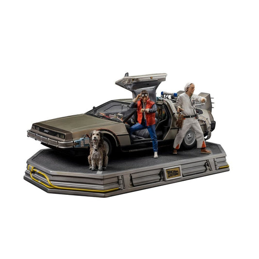 Zurück in die Zukunft DeLorean Set Deluxe Version Kunstmaßstab 1/10
