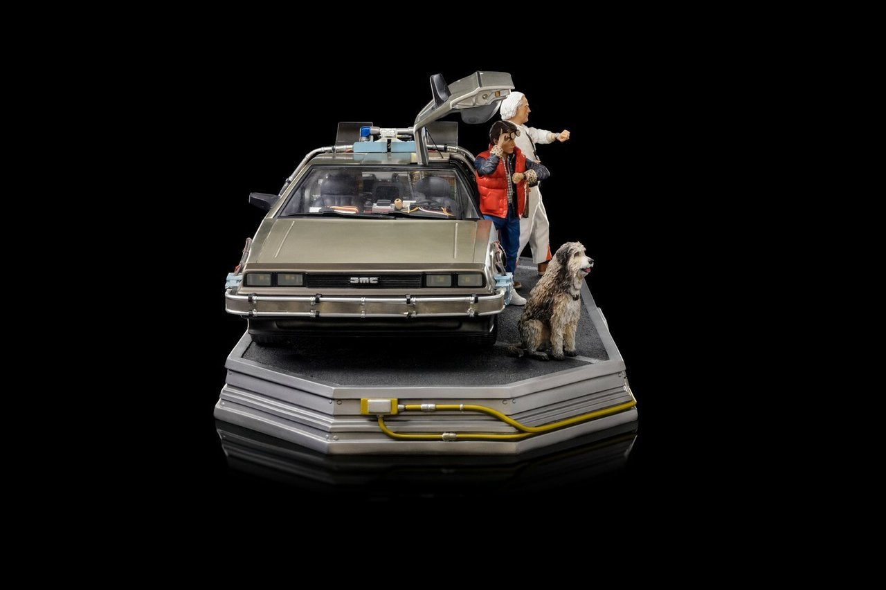 Zurück in die Zukunft DeLorean Set Deluxe Version Kunstmaßstab 1/10