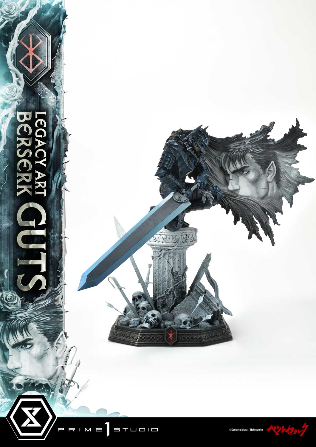 Berserk Legacy Art "Kentaro Miura" Guts 1/6 Maßstab Statue von Prime 1 Studio