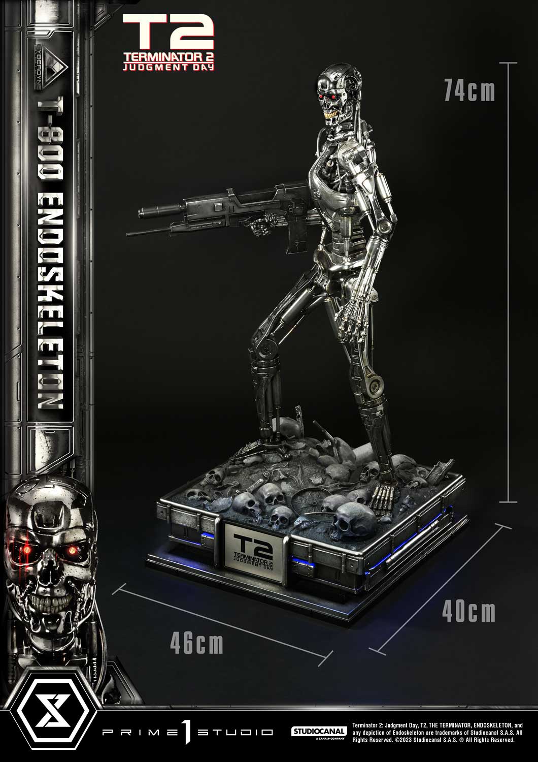 Terminator 2: Tag der Abrechnung T-800 Endoskelett 1/3 Statue von Prime 1 Studio