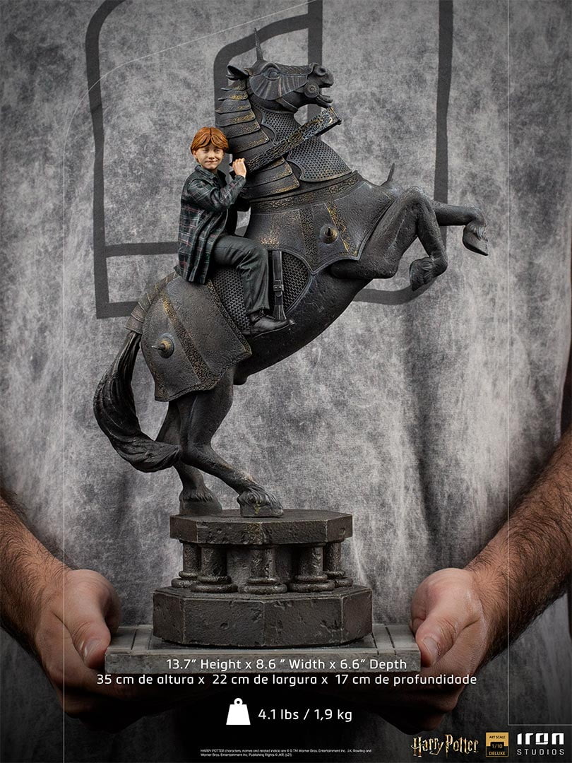Ron Weasley beim Zauber-Schach Deluxe Harry Potter Art Scale 1/10 Statue von Iron Studios
