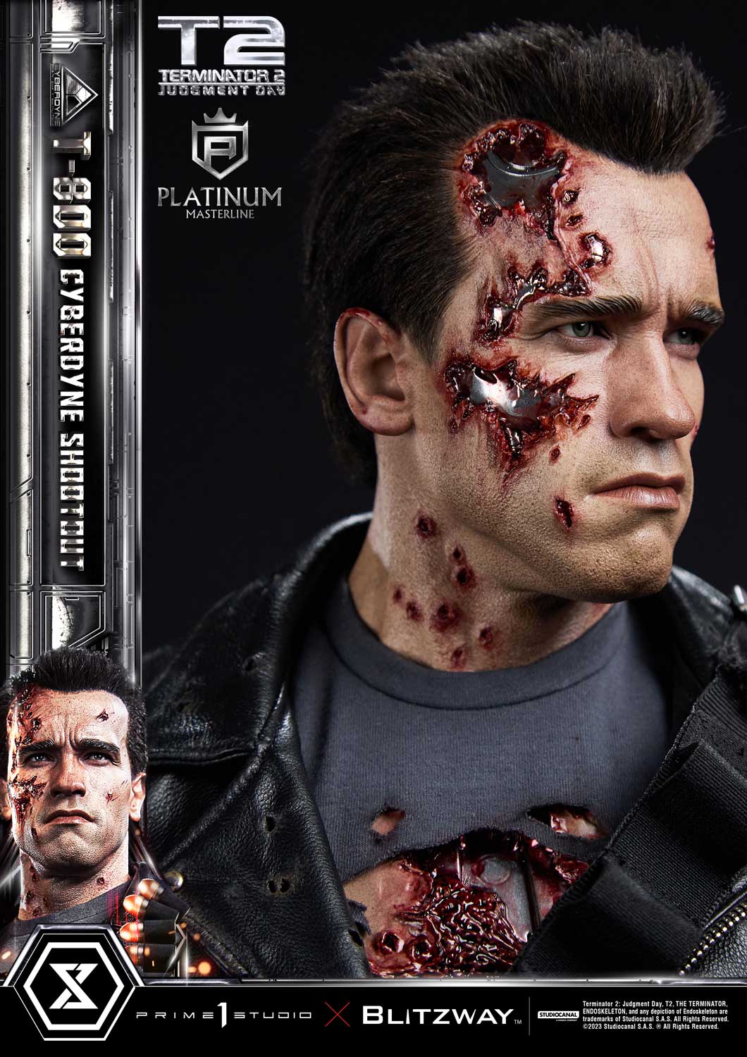 Terminator 2: Tag der Abrechnung T-800 Cyberdyne Schießerei von Prime 1 Studio