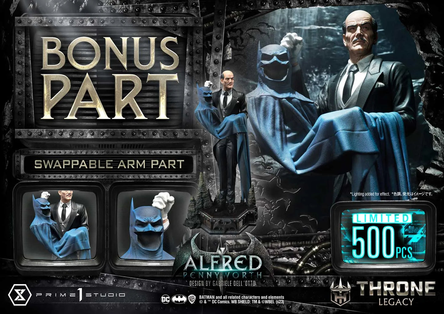 Alfred Pennyworth Thron-Erbe Statue von Prime 1 Studios