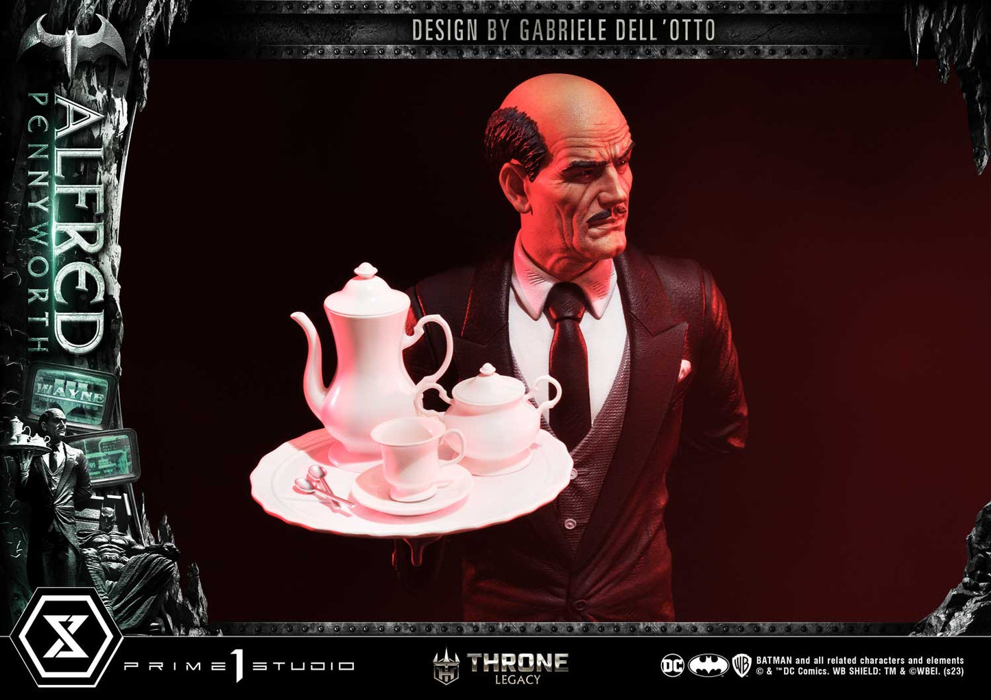 Alfred Pennyworth Thron-Erbe Statue von Prime 1 Studios