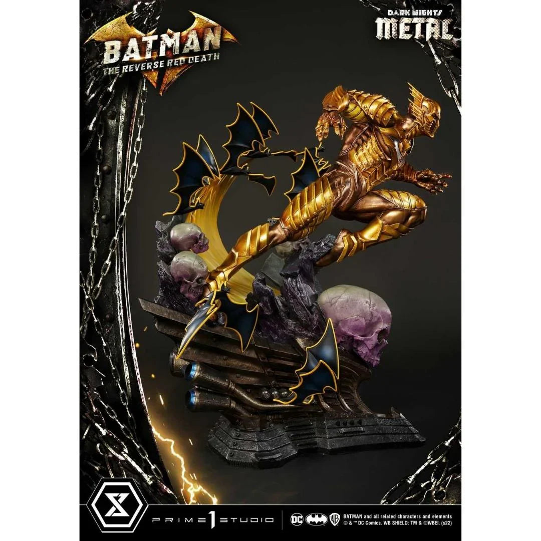 Die Reverse Red Death DC Dark Knights Metal Statue von Prime 1 Studio