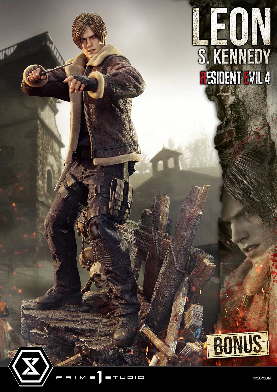 Resident Evil 4 Leon S. Kennedy Bonusversion Statue von Prime1 Studios