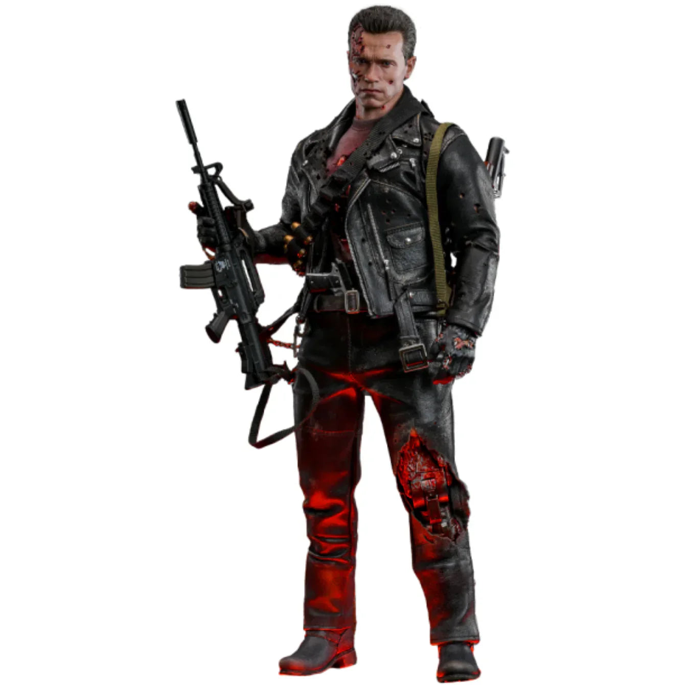 T-800 (KAMPFSCHÄDIGTE VERSION 2.0) Sechster Maßstab Figur von Hot Toys