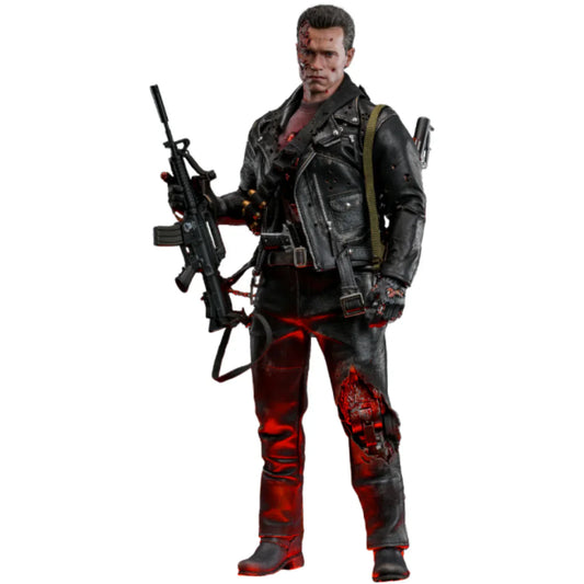 T-800 (KAMPFSCHÄDIGTE VERSION 2.0) Sechster Maßstab Figur von Hot Toys
