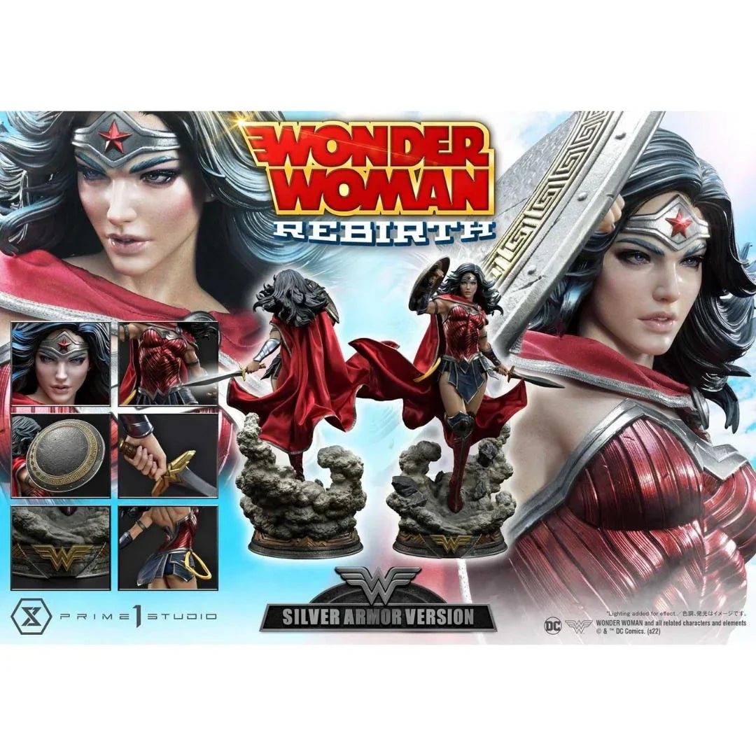 Wonder Woman Rebirth Silber Rüstung Version Statue von Prime 1 Studio