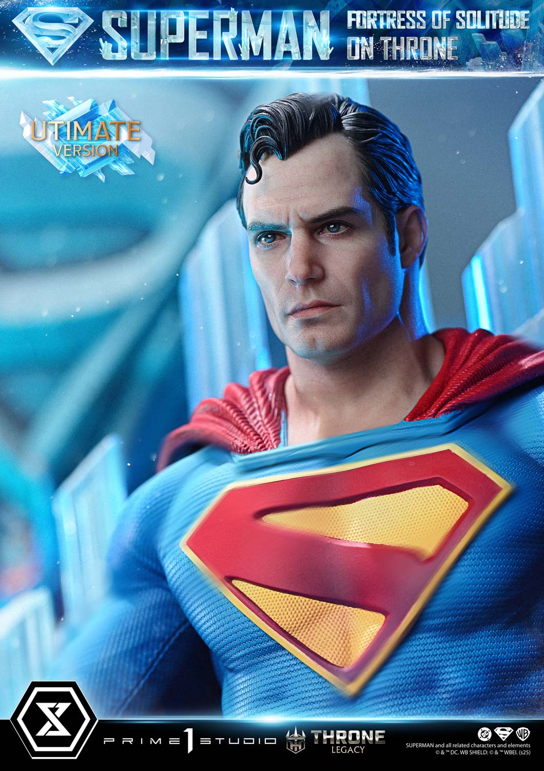 Superman Festung der Einsamkeit auf dem Thron (Ultimate Bonus Version) Statue von Prime 1 Studio