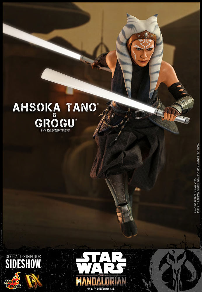 Star Wars: The Mandalorian Ahsoka Tano und Grogu Set von Hot Toys