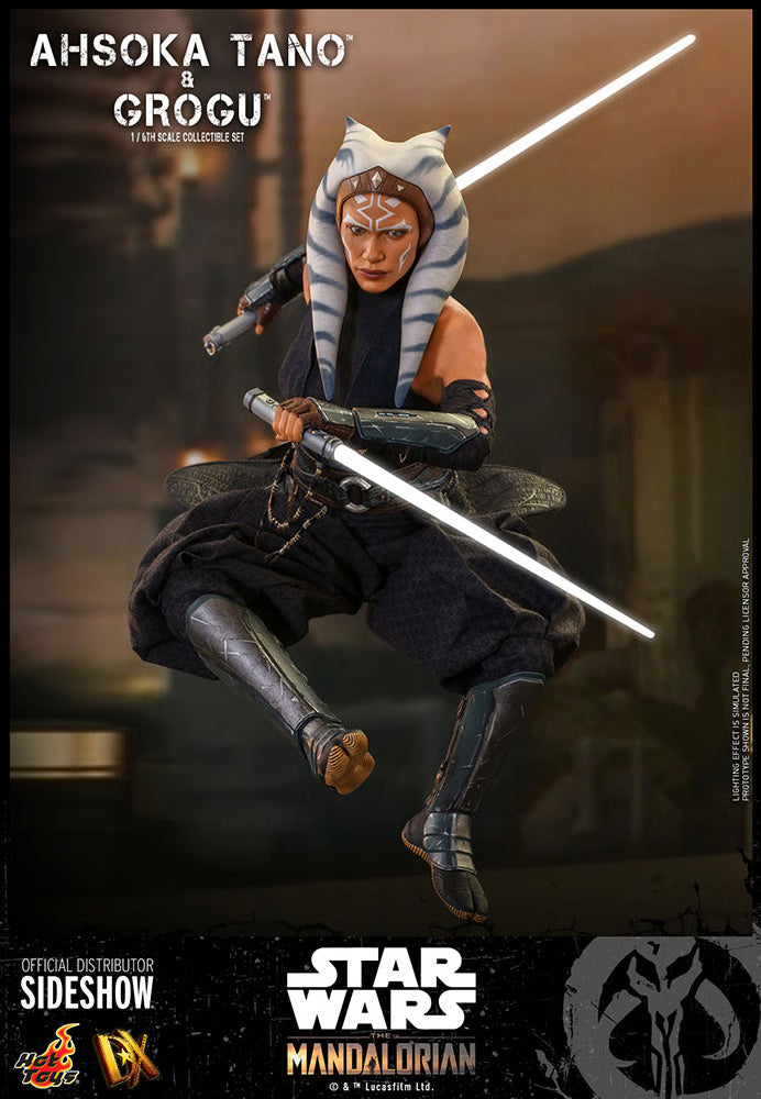 Star Wars: The Mandalorian Ahsoka Tano und Grogu Set von Hot Toys