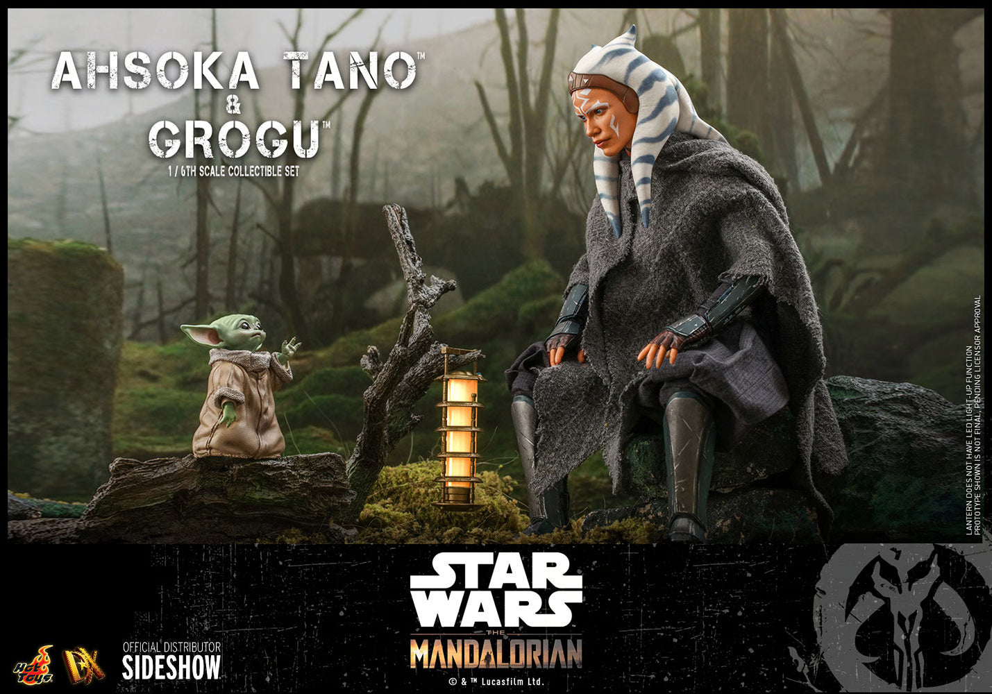Star Wars: The Mandalorian Ahsoka Tano und Grogu Set von Hot Toys