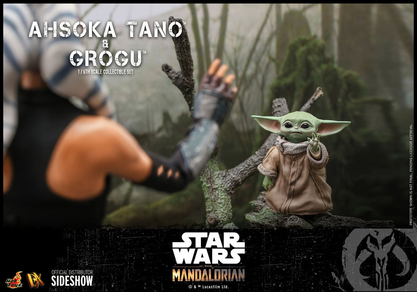 Star Wars: The Mandalorian Ahsoka Tano und Grogu Set von Hot Toys