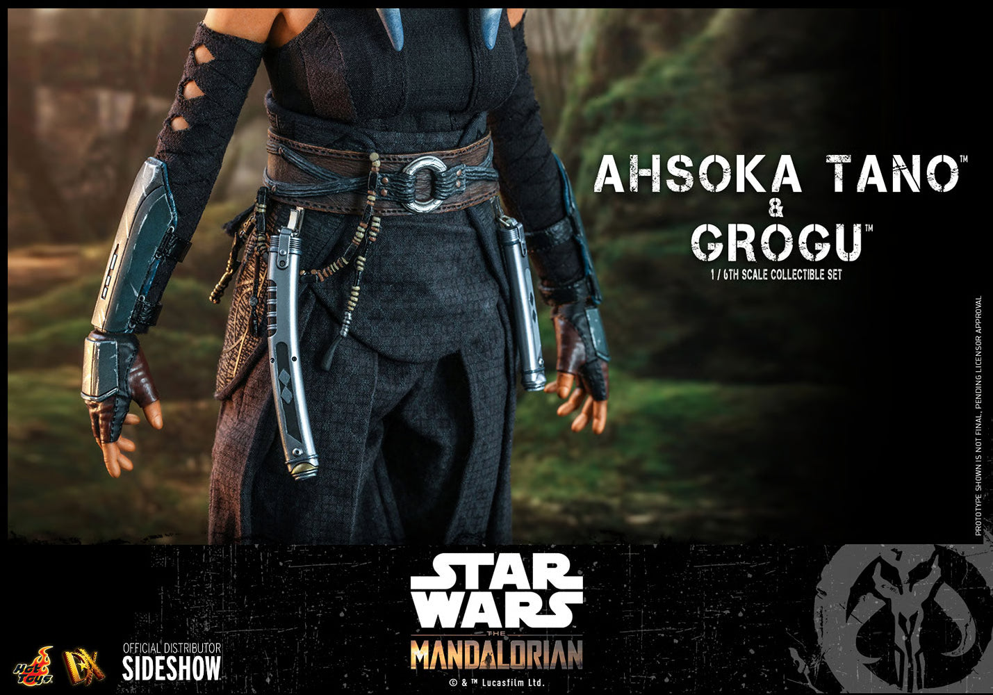 Star Wars: The Mandalorian Ahsoka Tano und Grogu Set von Hot Toys