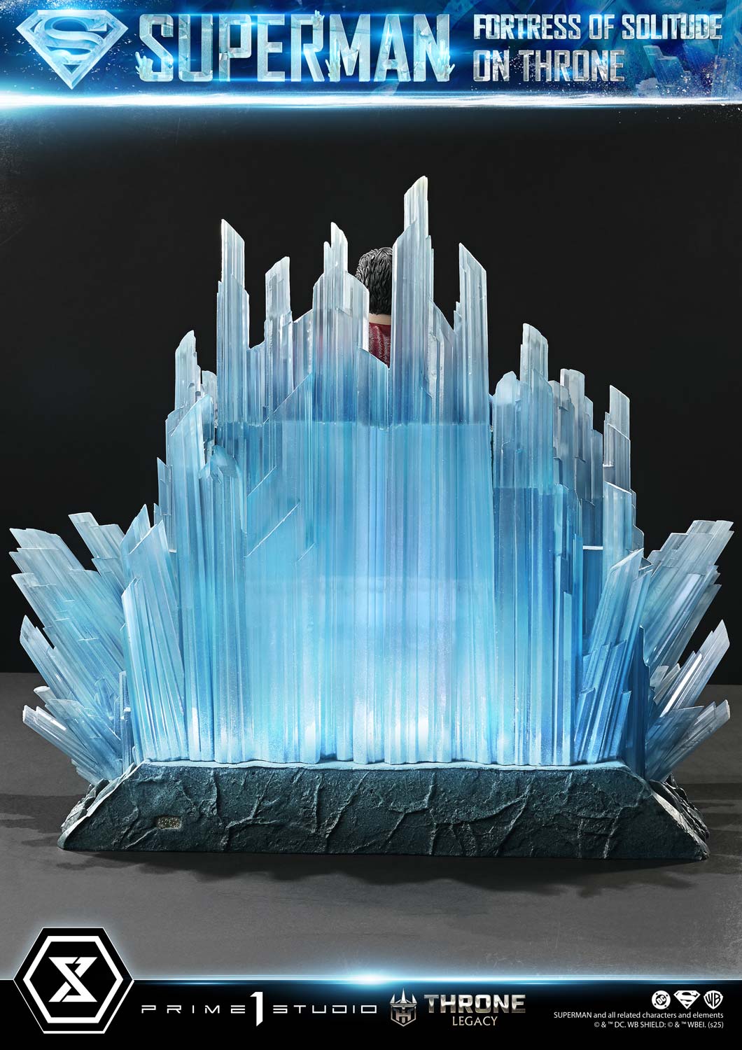 Superman Festung der Einsamkeit auf dem Thron (Ultimate Bonus Version) Statue von Prime 1 Studio