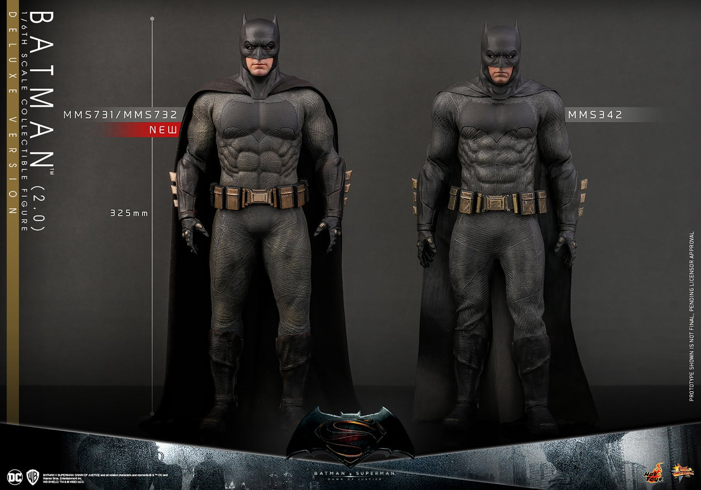 BATMAN (2.0) Sixth Scale (DELUXE VERSION) Figur von Hot Toys