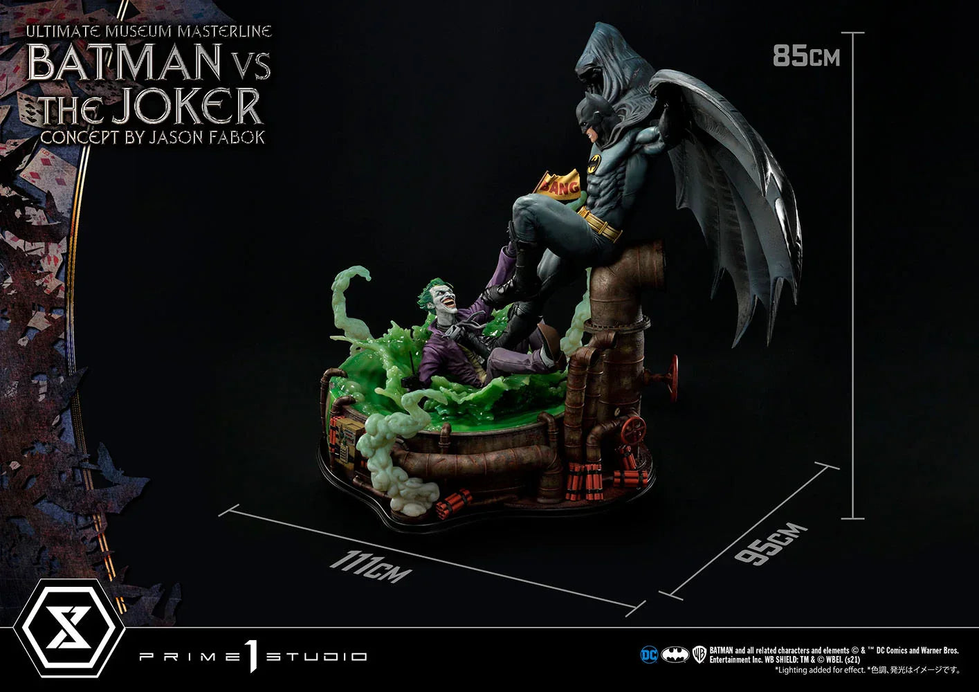 BATMAN GEGEN DEN JOKER (DELUXE VERSION) 1:3 Maßstab Statue von Prime 1 Studio