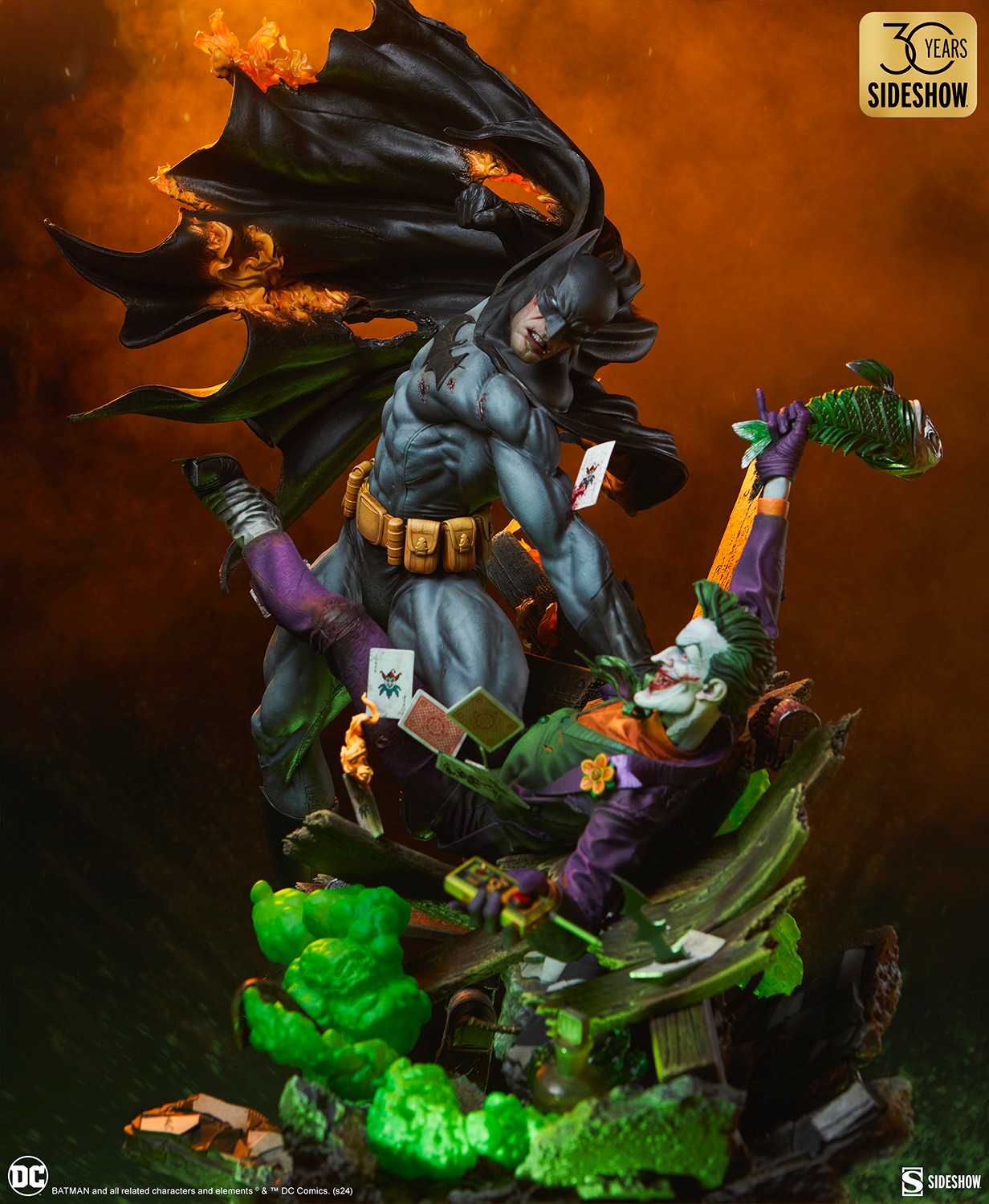 BATMAN VS THE JOKER: EWIGE FEINDE Premium Format™ Figur von Sideshow Collectibles