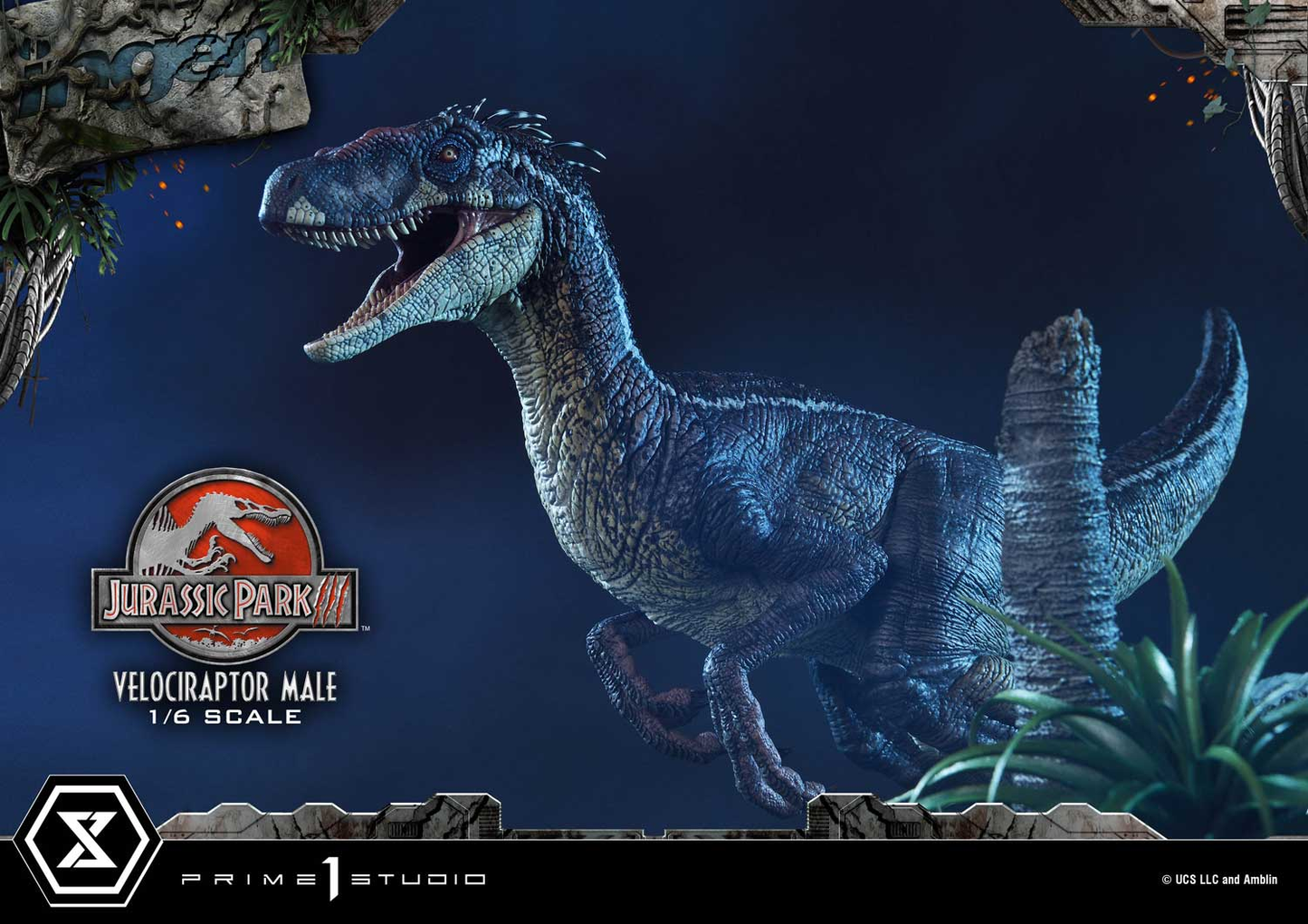 Jurassic Park III Velociraptor Männlich Bonusversion