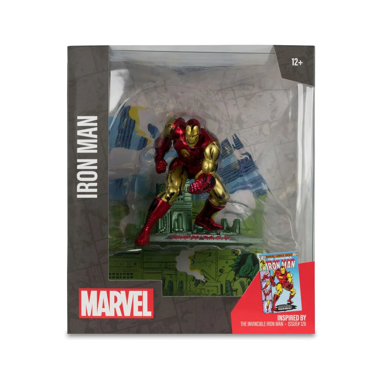 Der Unbesiegbare Iron Man #126 1:10 Maßstab Posed Figur mit Szene