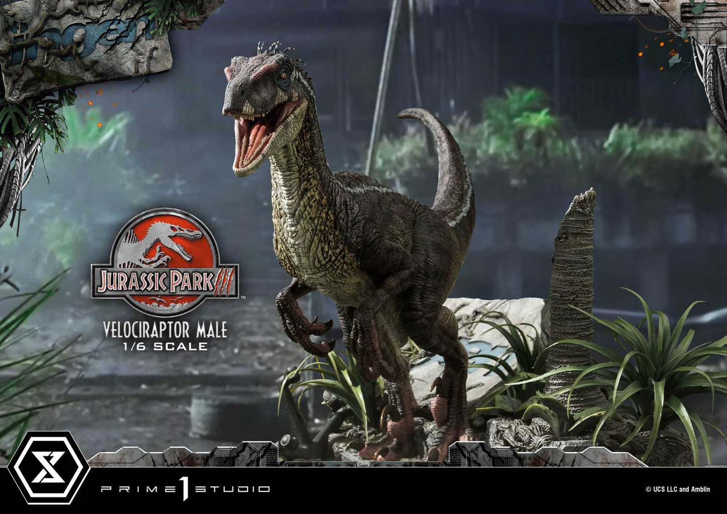 Jurassic Park III Velociraptor Männlich Bonusversion