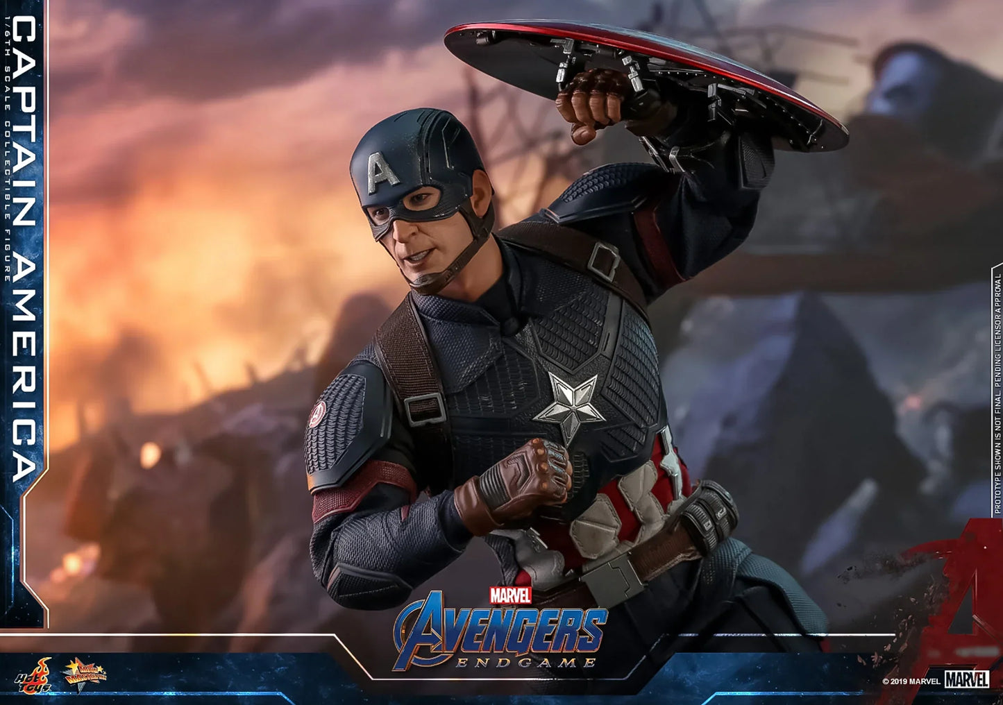 CAPTAIN AMERICA Sechster Maßstab Figur von Hot Toys