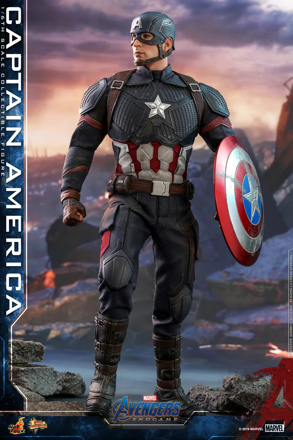 CAPTAIN AMERICA Sechster Maßstab Figur von Hot Toys
