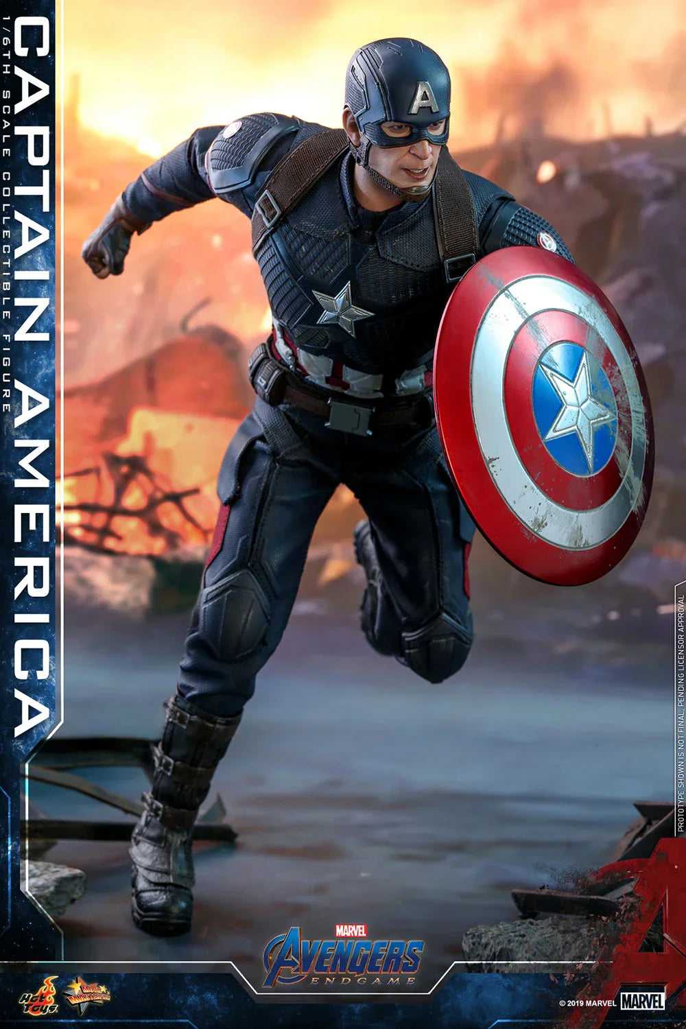 CAPTAIN AMERICA Sechster Maßstab Figur von Hot Toys