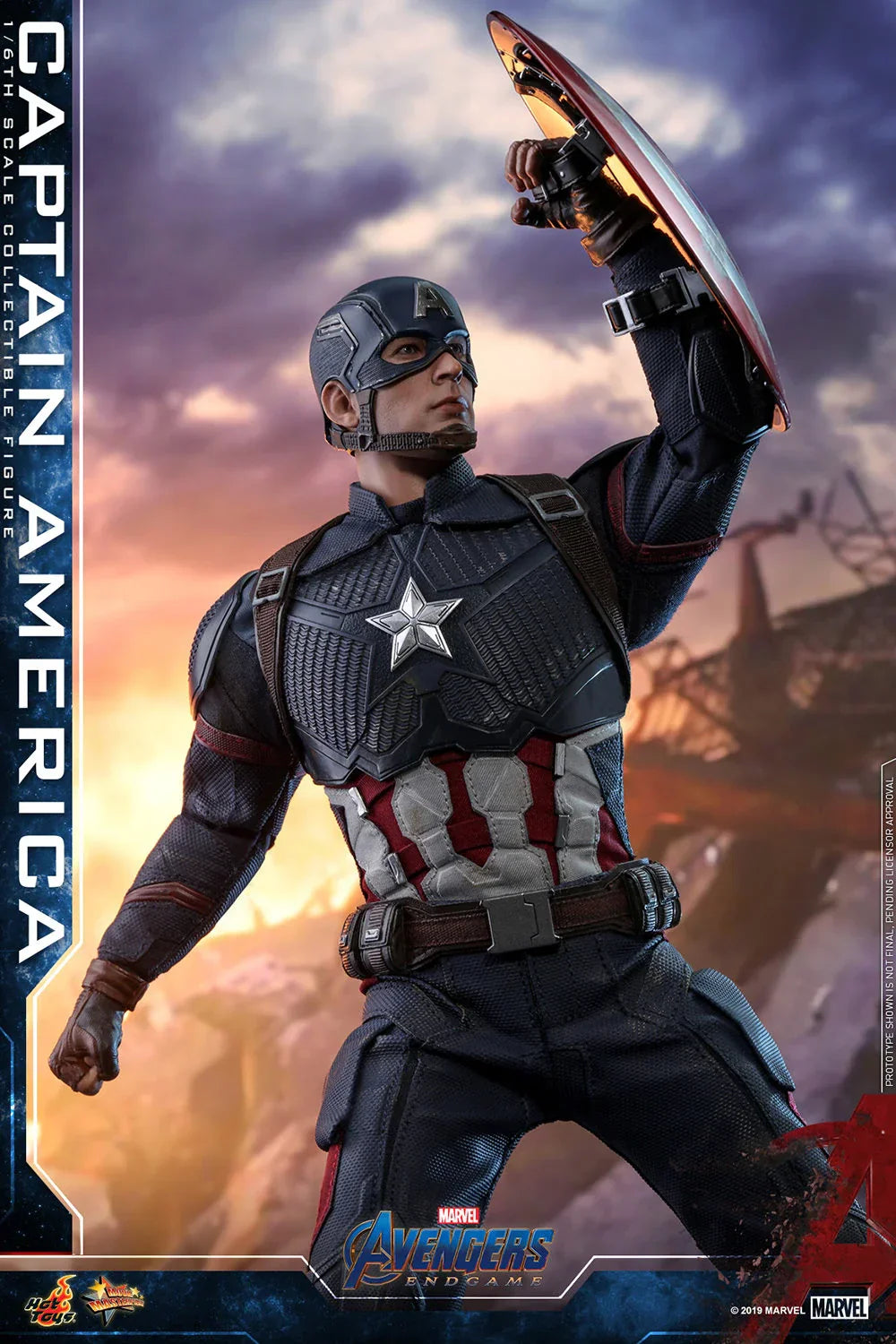 CAPTAIN AMERICA Sechster Maßstab Figur von Hot Toys
