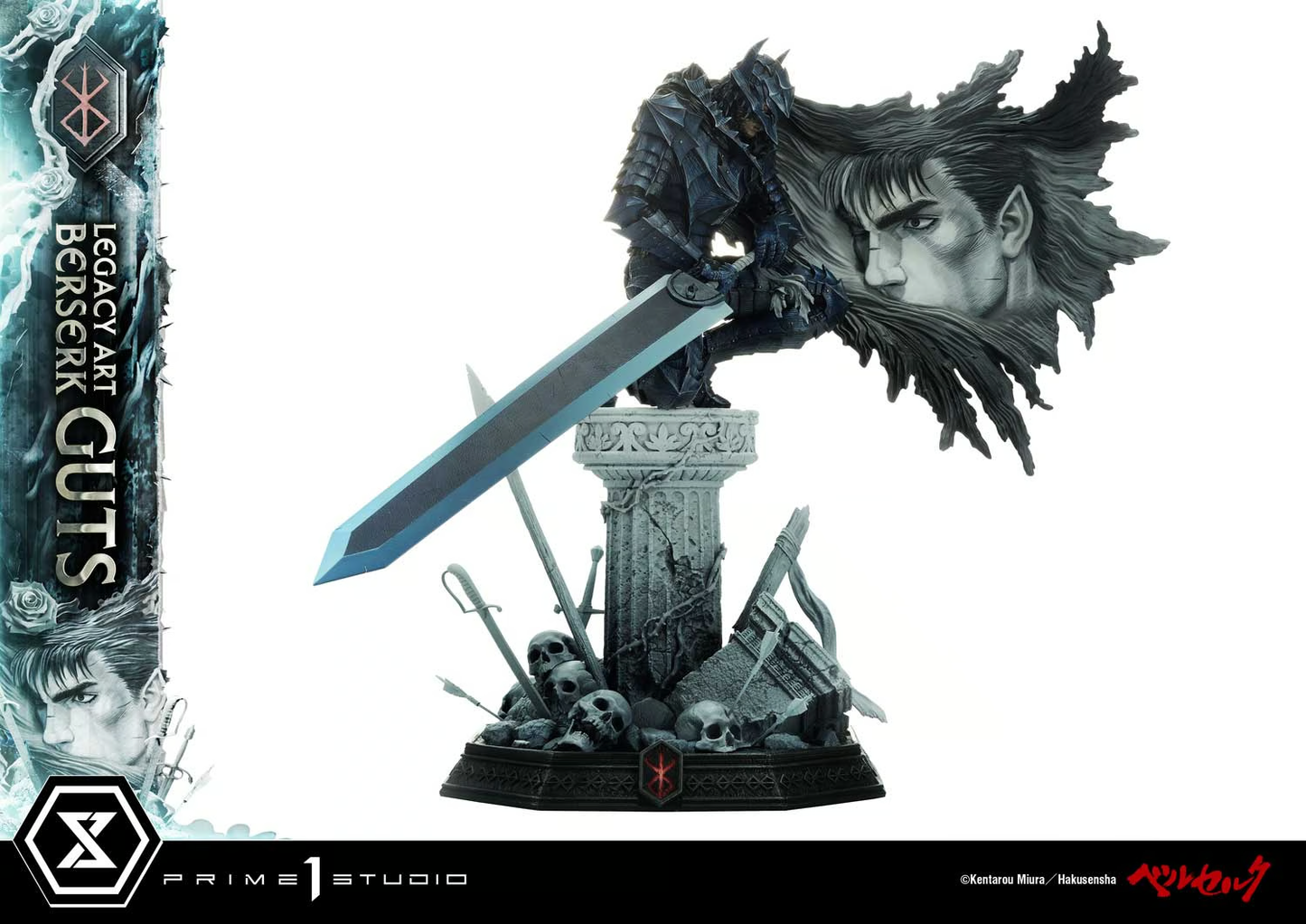 Berserk Legacy Art "Kentaro Miura" Guts 1/6 Maßstab Statue von Prime 1 Studio