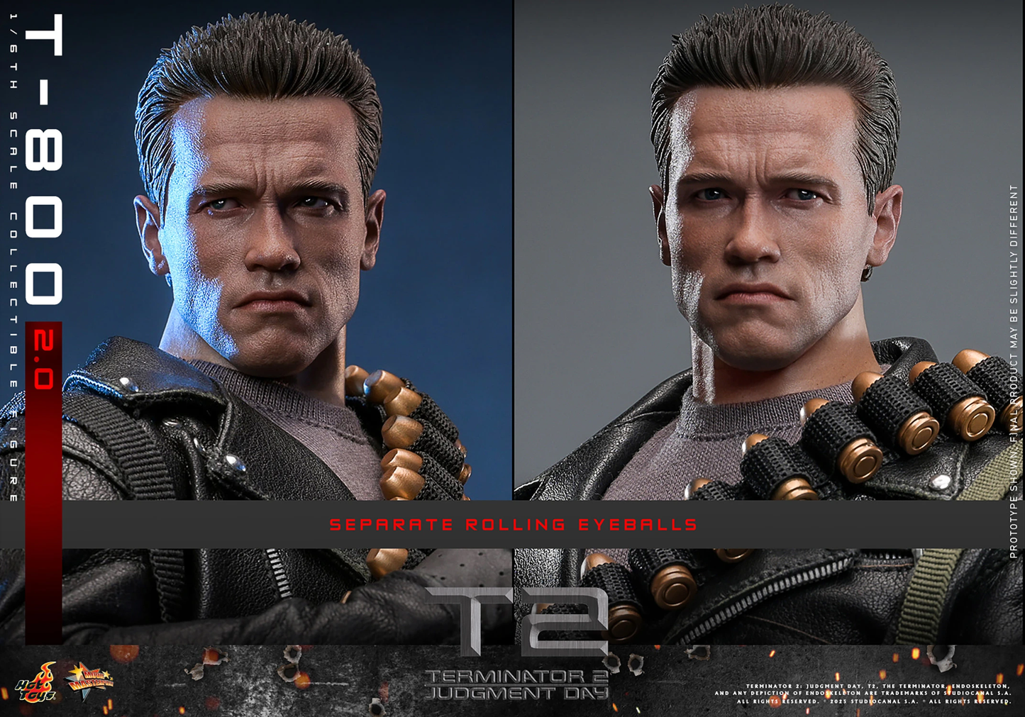 T-800 (2.0) Sixth Scale Figure von Hot Toys