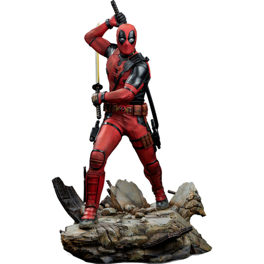 Viertelmaß Deadpool Statue
