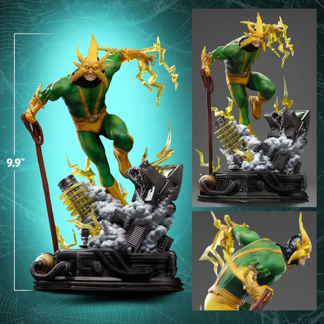 Spider-Man Elektro Statue von Iron Studios