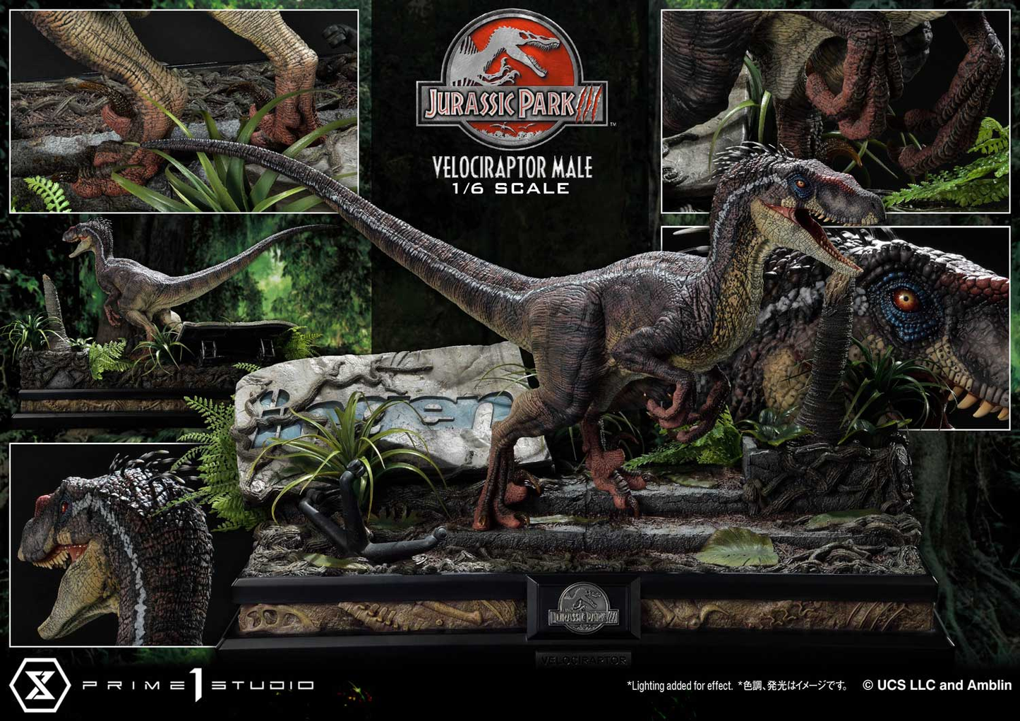 Jurassic Park III Velociraptor Männlich Bonusversion