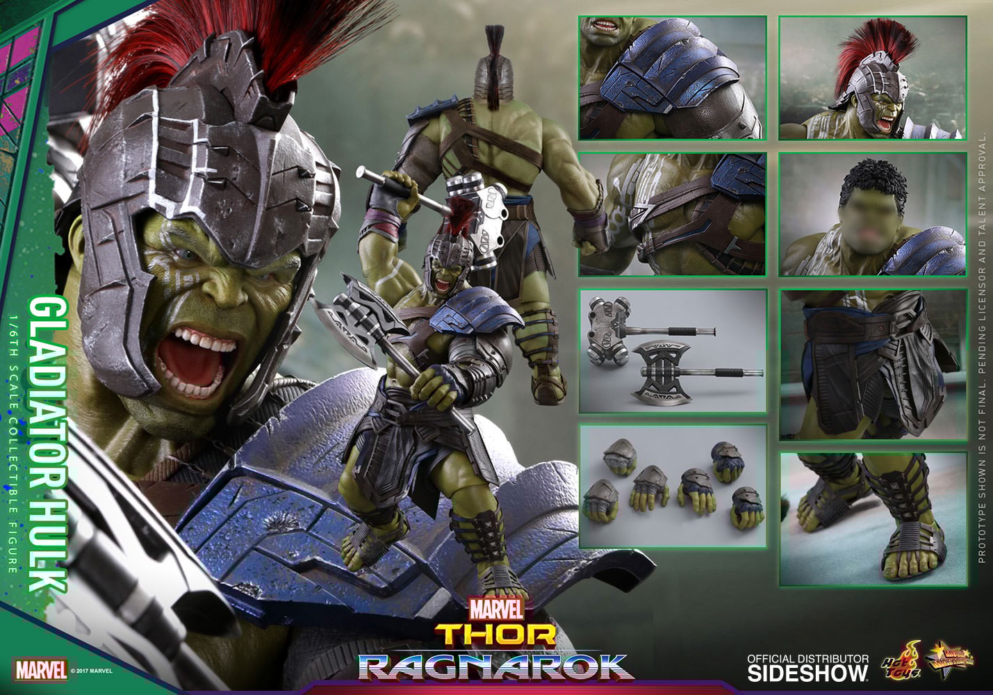 GLADIATOR HULK Sixth Scale Figure von Hot Toys