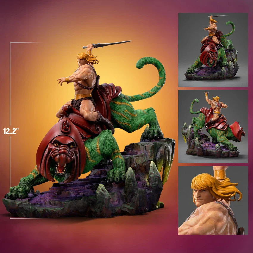 HE-MAN & BATTLE CAT Deluxe 1:10 Maßstab Statue von Iron Studios