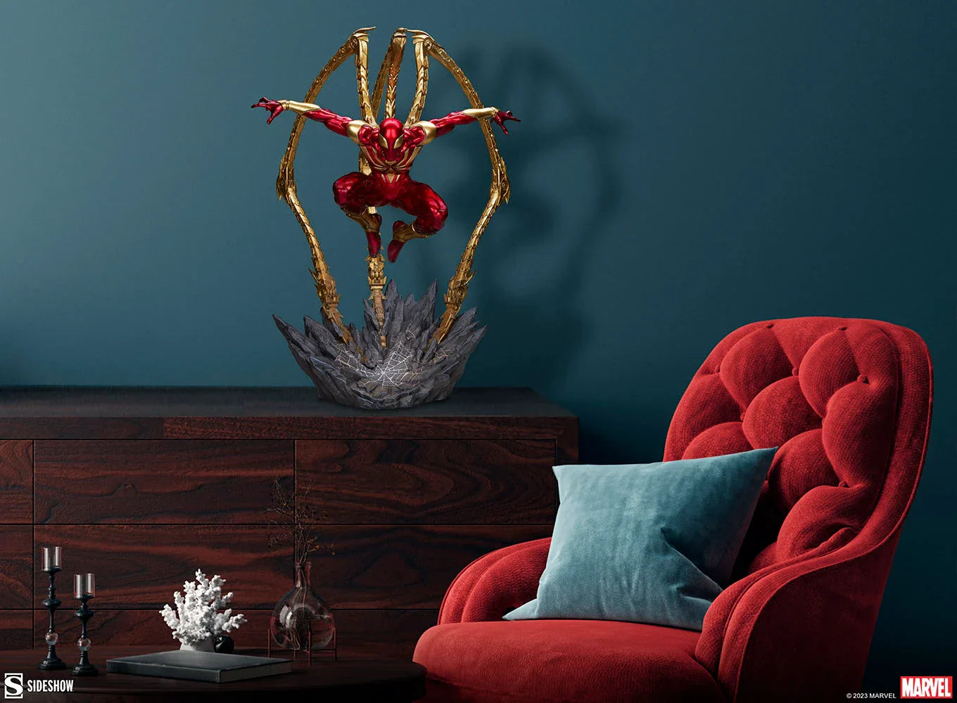 IRON SPIDER Premium Format Figur von Sideshow Collectibles