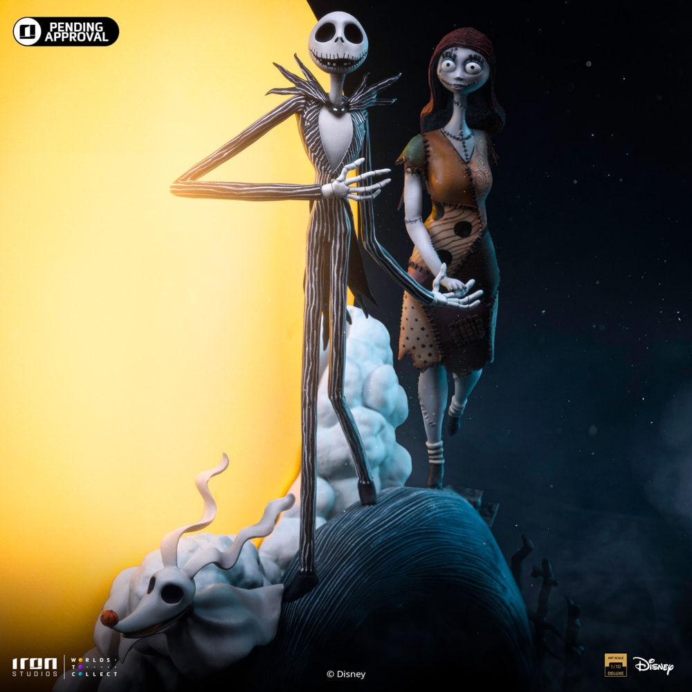 Jack und Sally (Nightmare Before Christmas) Deluxe Art Scale 1/10 Statue von Iron Studios