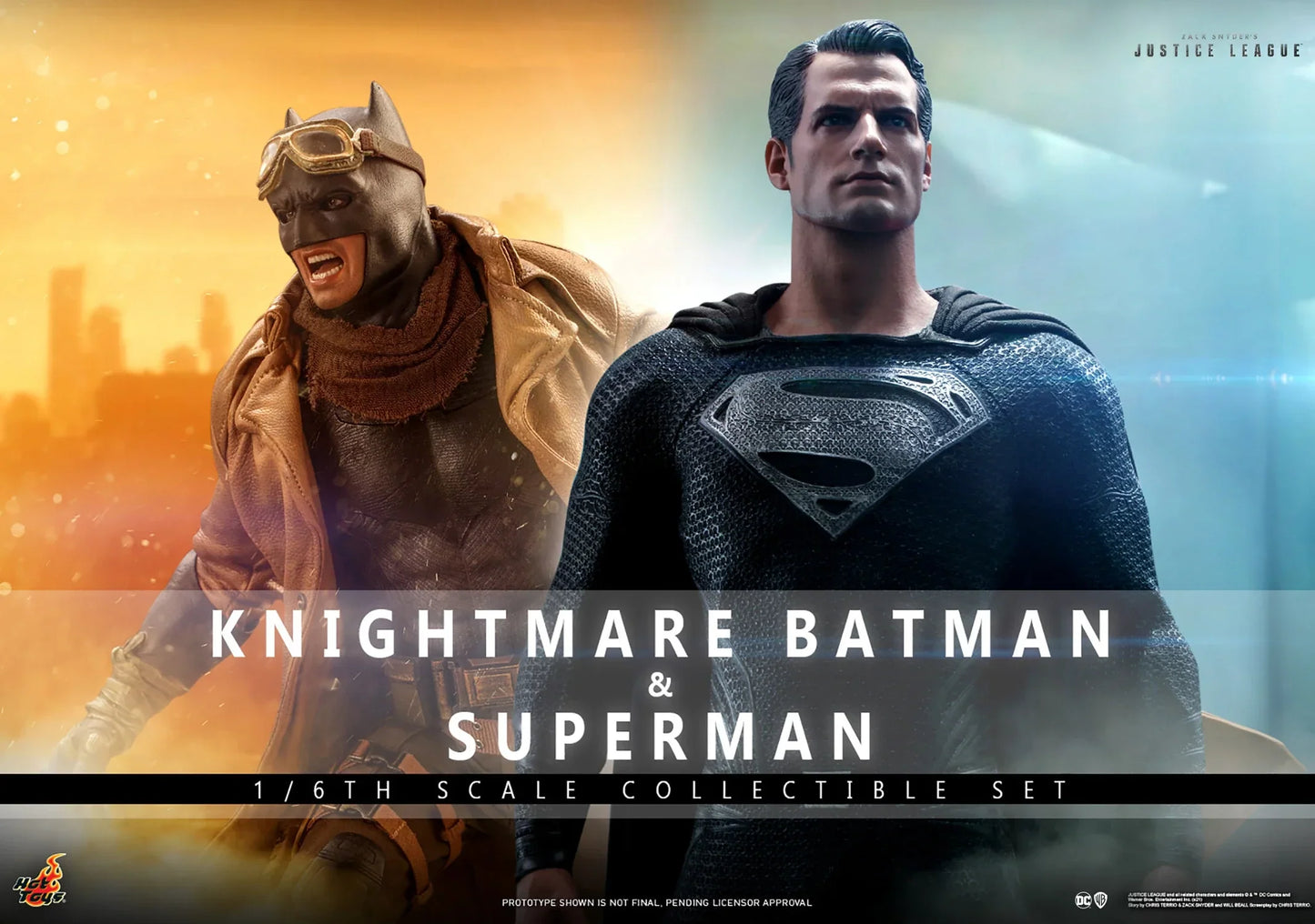 KNIGHTMARE BATMAN UND SUPERMAN Sechster Maßstab Figuren Set von Hot Toys
