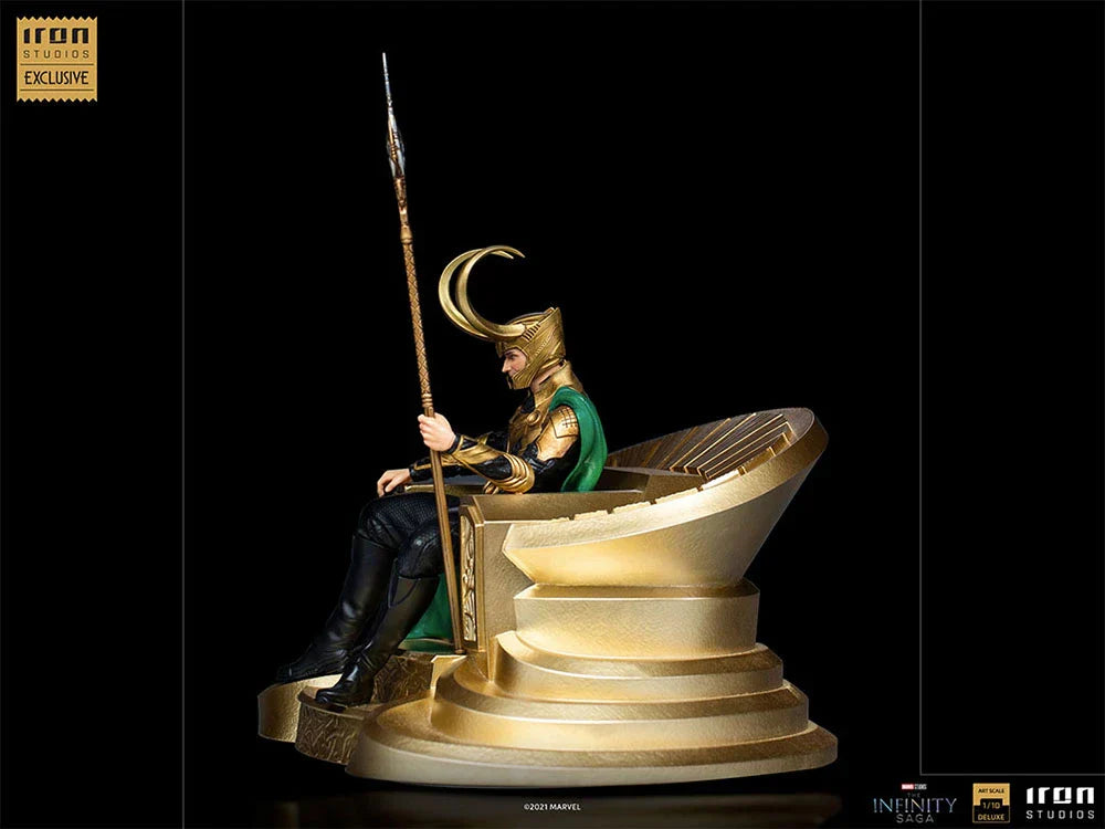 Loki auf Thron 1/10 Kunstmaßstab CCXP exklusiv von Iron Studios