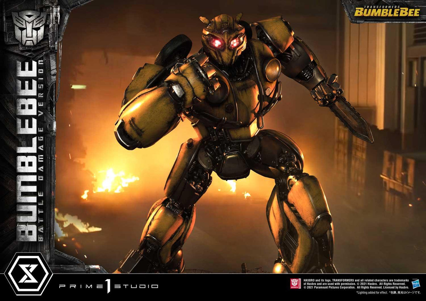 Bumblebee Kampfbeschädigte Version Statue von Prime 1 Studio
