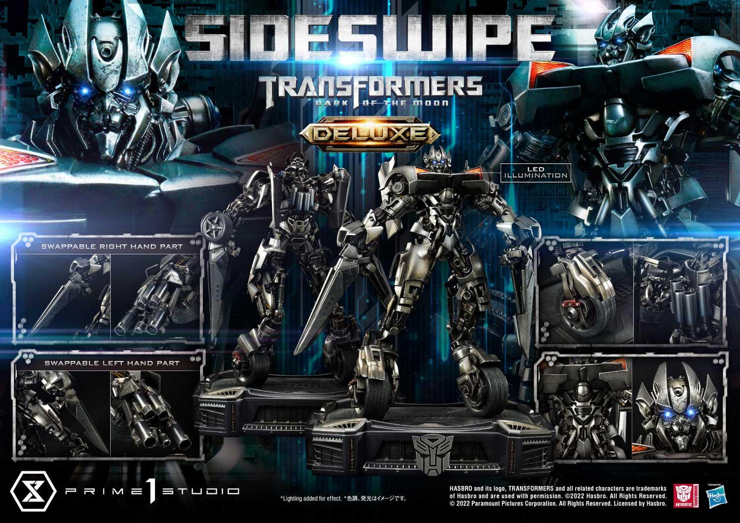 Transformers: Dark of the Moon - Sideswipe Statue im Nicht-Maßstab von Prime 1 Studio