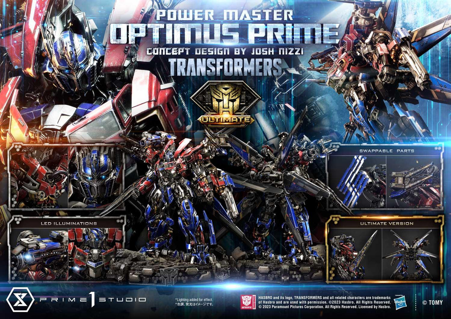 Prime 1 Studios Power Master Optimus Prime Ultimate Bonus-Version
