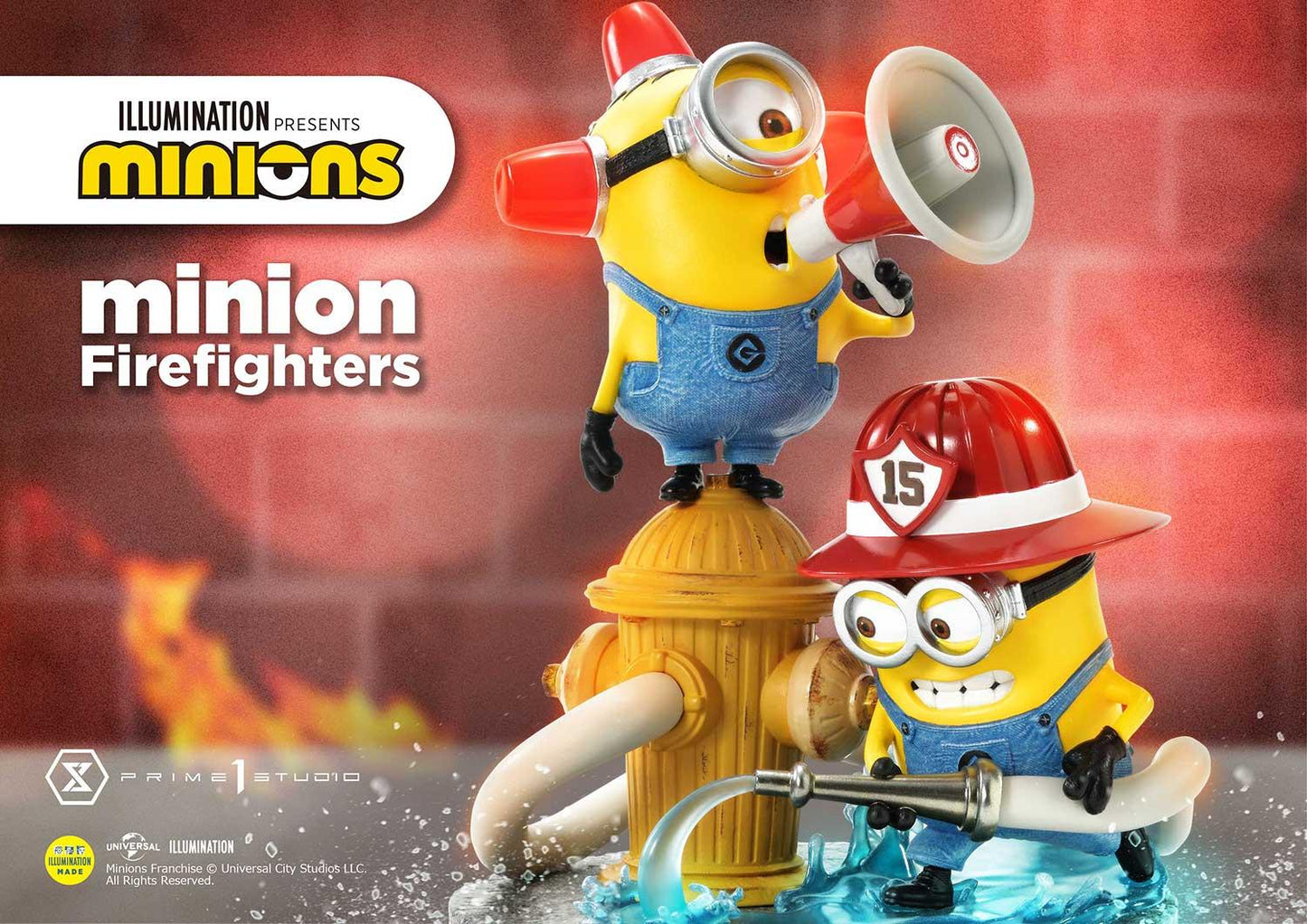 Minions Feuerwehr-Diorama von Prime 1 Studio
